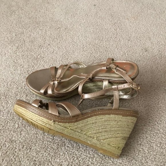 Bandolino - Women's Espadrille Wedge Sandals - White 9.5 9.5M - New without Box - Picture 3 of 5